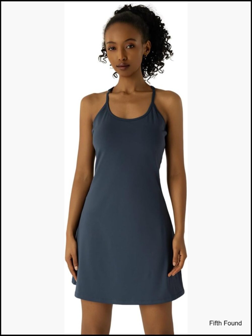 Women's Active Dress with Built-in Jumpsuit, Racerback, Side Pockets